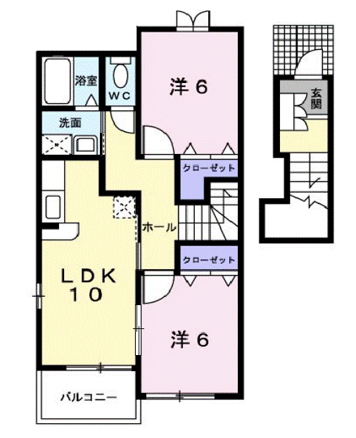 井原市高屋町　エテルノ203号室