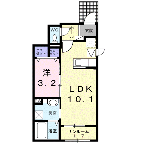 井原市井原町　コート エスポア 101号室