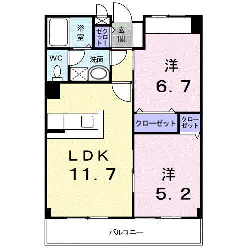 七日市町 ボナール203号室