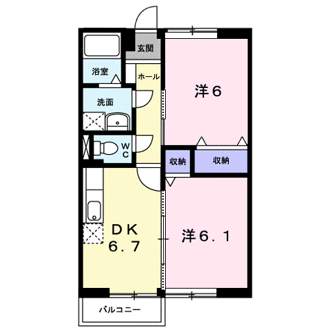 井原市高屋町　ニューコーポ高屋Ａ201号室