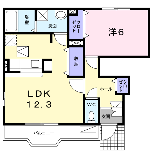 井原市下出部町 フランドゥーボナール101号室