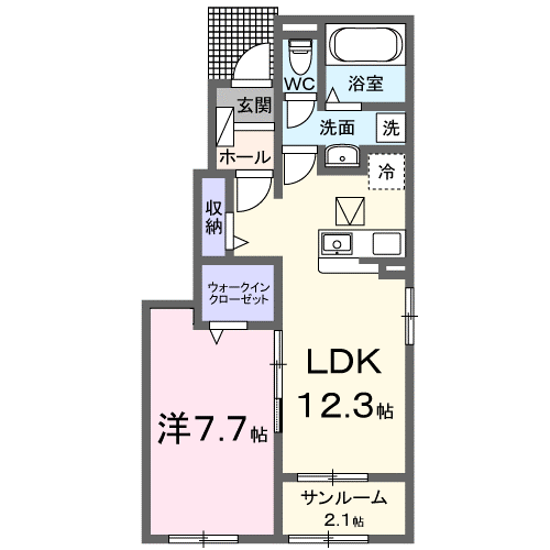井原市西江原町 ベルシオン西江原Ⅱ101号室