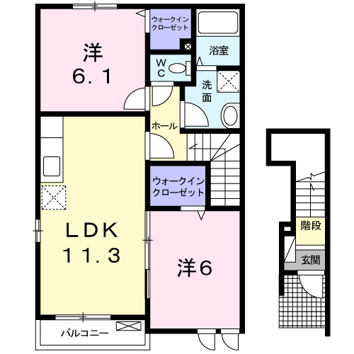 井原市下出部町 ジェルメＣ201号室