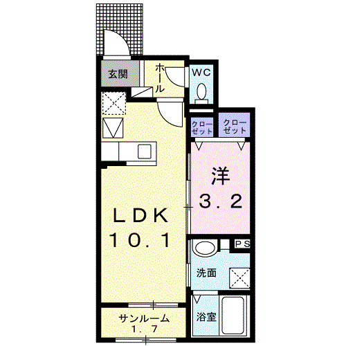 井原市井原町 コート エスポア 102号室