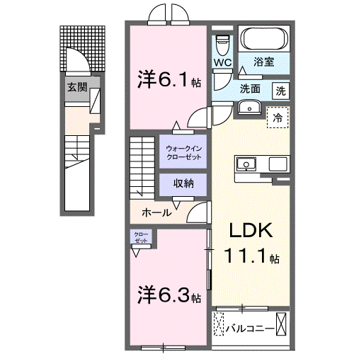 井原市西江原町 ベルシオン西江原Ⅱ202号室